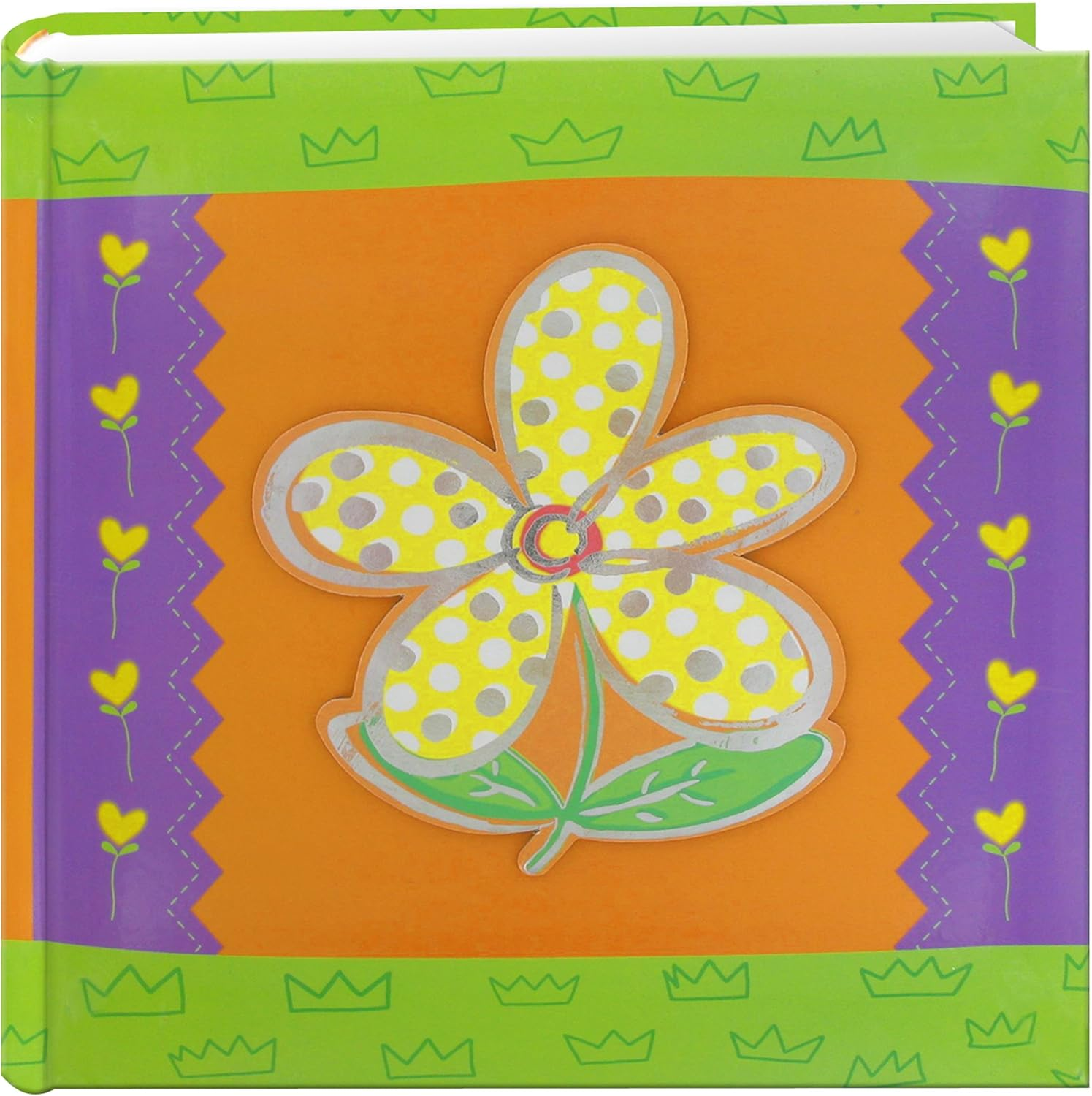 3-D Applique Striped Photo Album, Daisy image number 2