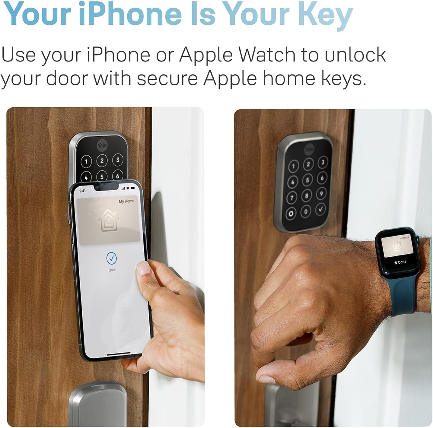 Yale Assure Lock 2 plus with Apple Home Keys (Tap to Open) and Wi-Fi - Black Suede image number 4