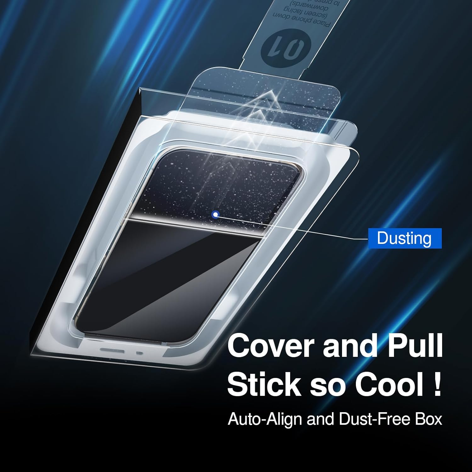 Smartdevil 3 Pack Screen Protector for Iphone 16 Pro, Bubble-And-Dust-Free Box, HD Tempered Glass, Military Grade Shatterproof & Ultra Durable, Easy Installation image number 5