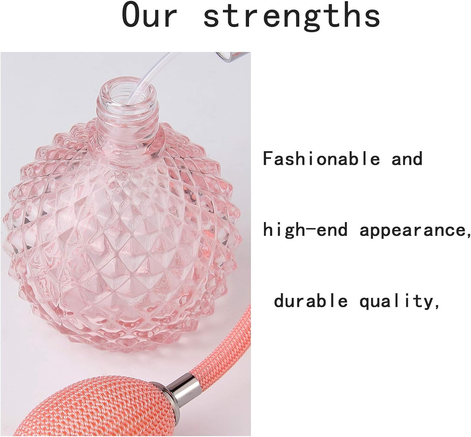 Lamoutor Vintage Perfume Spray Bottle 100Ml Pink Vintage Refillable Perfume Bottle with Long Tassel - Purple image number 6