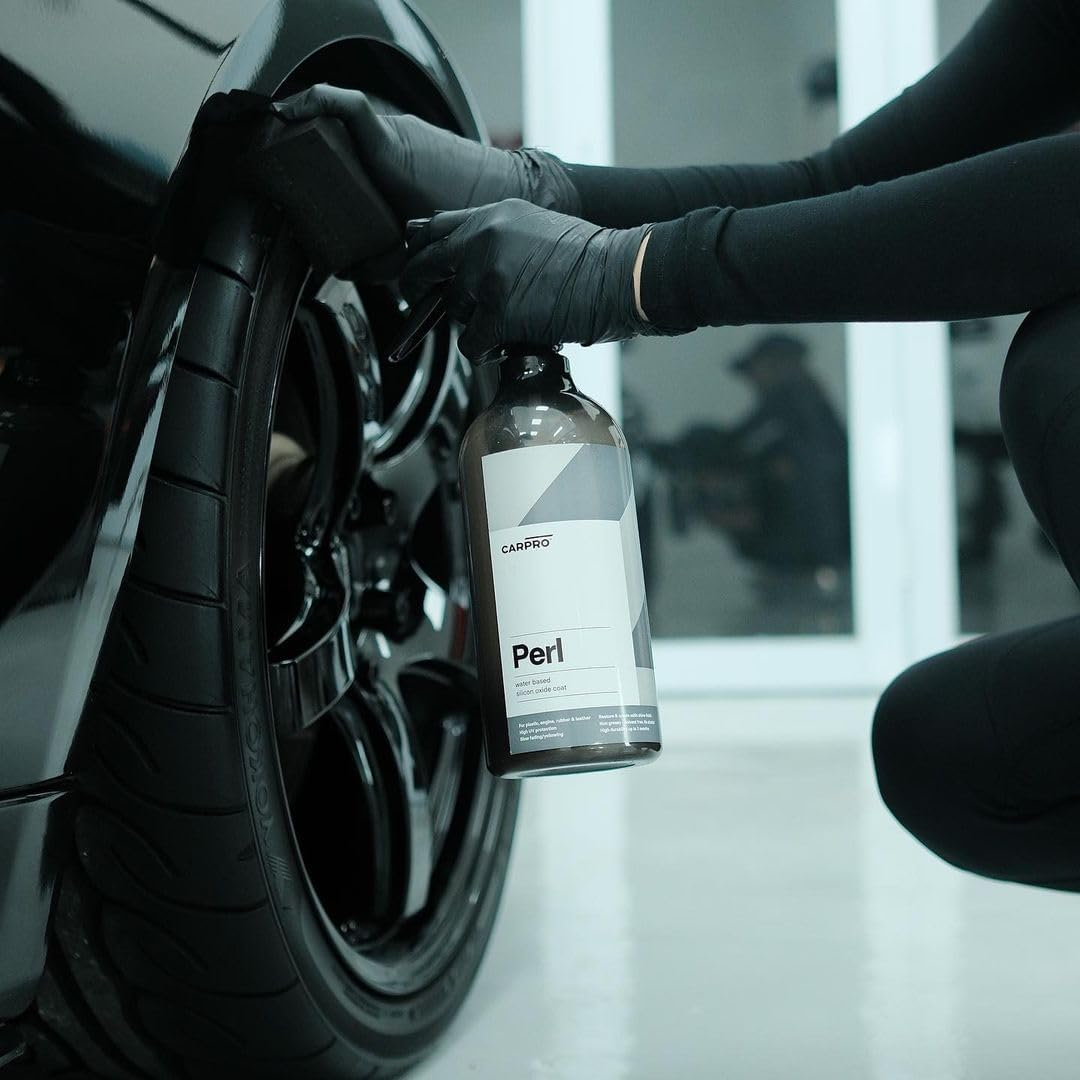 CARPRO PERL Plastic & Rubber Protectant - [Plastic, Engine, Rubber, Leather] - Concentrated Tire Dressing, Water Based UV Protection, Satin Finish - 1 Liter (34Oz) image number 3