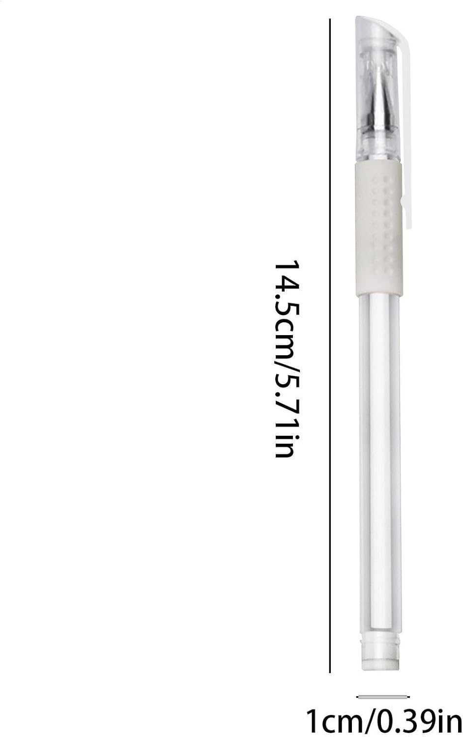 5Pcs Skin Marker Pen,Tattoo Pens for Skin, Artists Marking Pen, White Marker Pen, Tattoo Stencil Pen, Temporary Tattoo Pen, Washable Scribe Pen, Cosmetic Tattoo Pen for Arms, Skin, Eyebrow image number 3