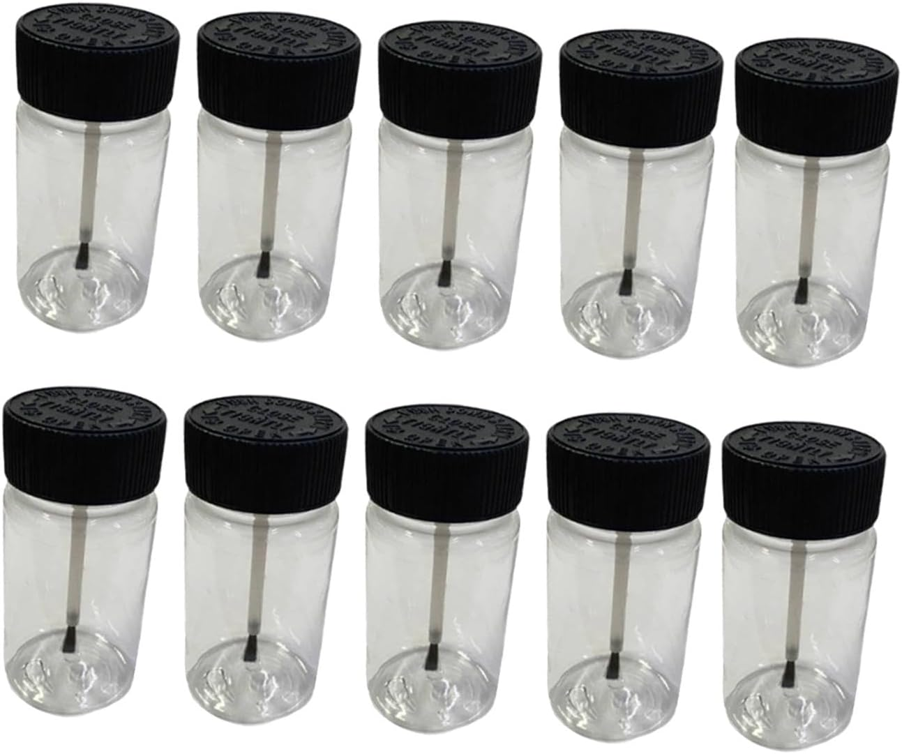 10 Pieces Empty Touch up Paint Bottles Touchup Paint Bottles 2Oz Fluid Capacity Reusable Paint Touch up Bottle image number 2
