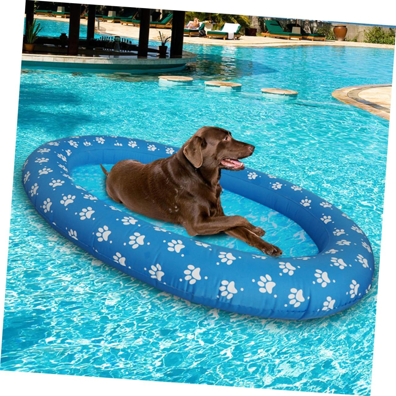 Hohopeti Water Play Mat Pet Inflatable Pool Floating Mat for Outdoor Pool Floats for Dogs Cats image number 2