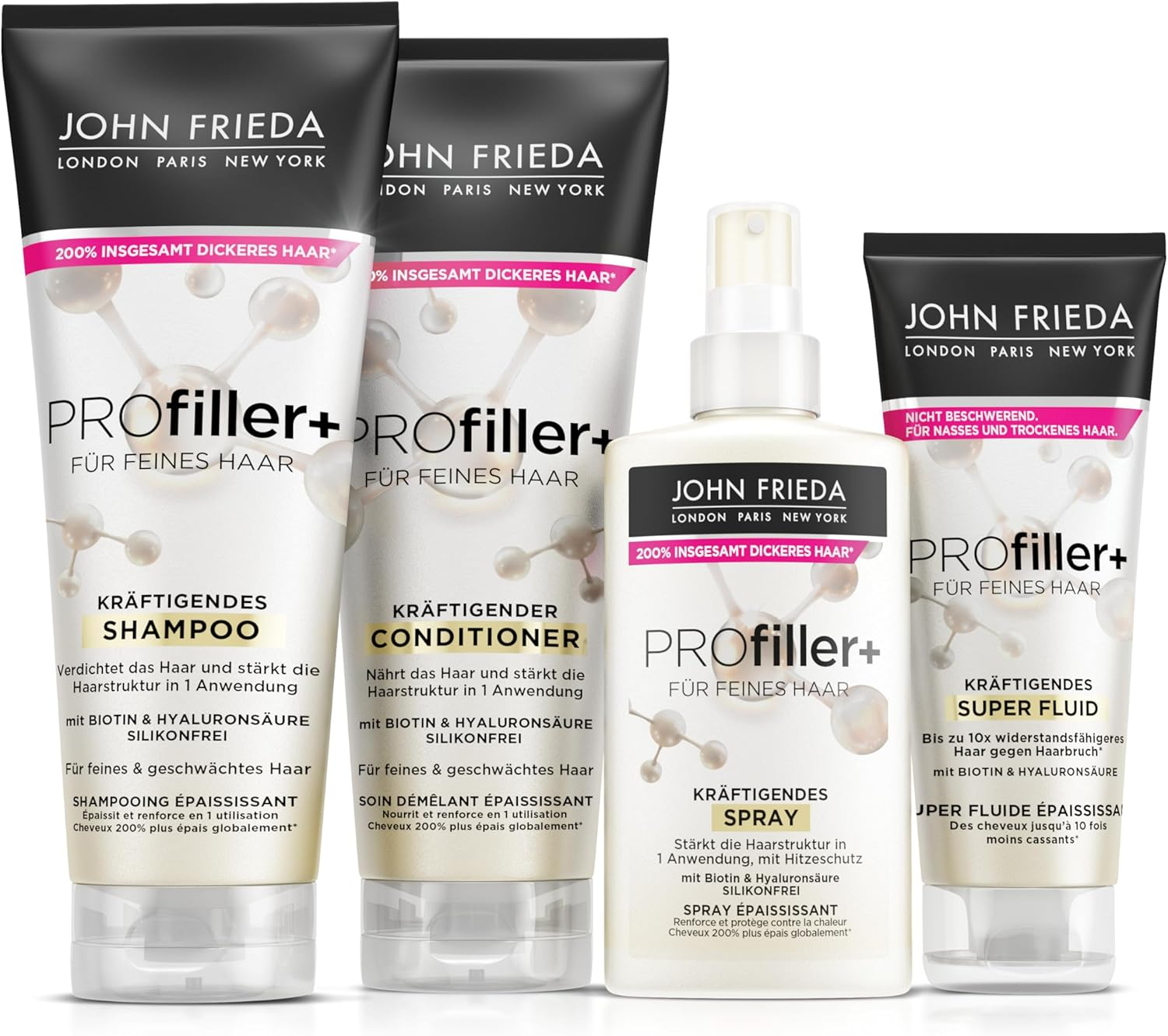 John Frieda Profiller+ Strengthening Super Fluid - Content: 100 Ml - Hair Type: Fine, Thin image number 6