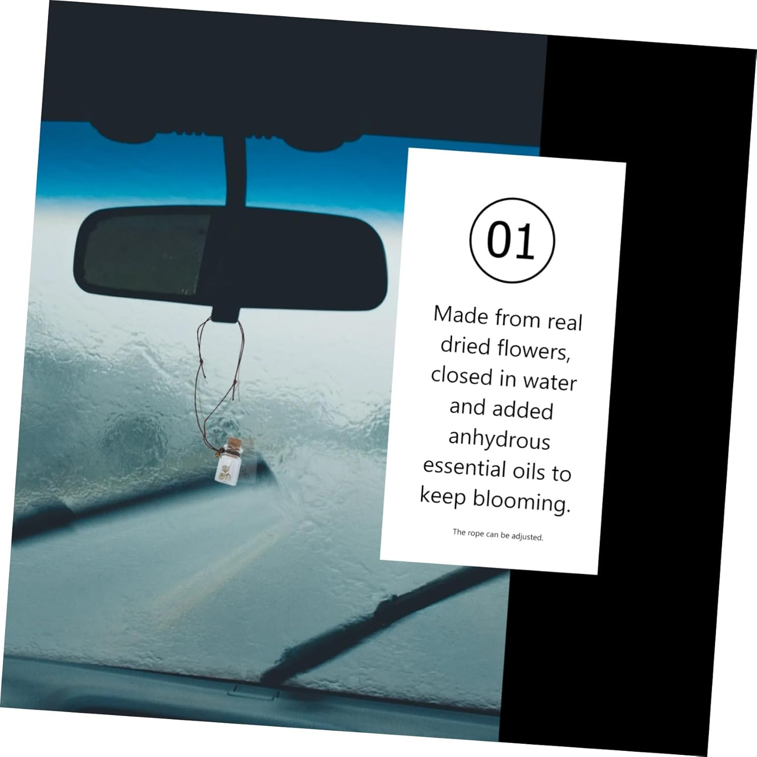 4Pcs Hanging Perfume Bottle Pendant Car Essential Oil Diffuser Decoration Empty Perfume Bottle Pendant for Car Interior