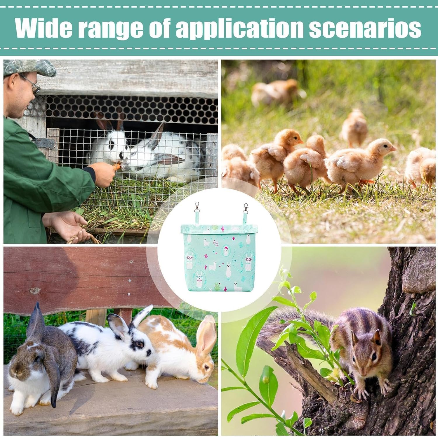 Pet Cage Ice Pack - Cooling Pouch for Small Animals - Reusable Small Animals Cage Ice Pack for Rodents Rabbits Guinea Pigs Indoor Travel image number 6