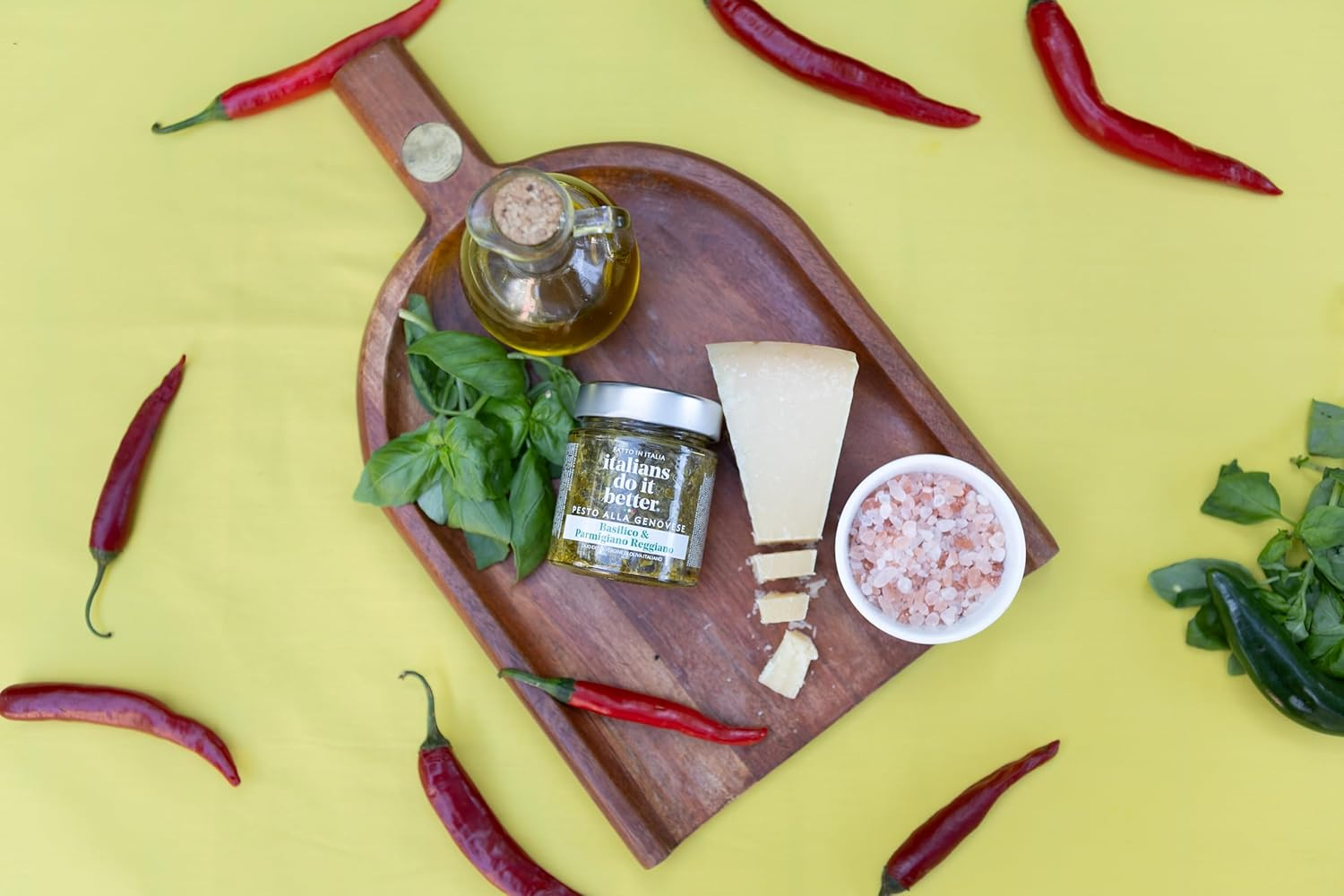 Italians Do It Better Pesto Alla Genovese Sauce, 135G &ndash; Italian Pesto Sauce with Fresh Basil and Pine Nuts, Ideal for Penne, Spaghetti, Pasta Sauce, Italian Made image number 2