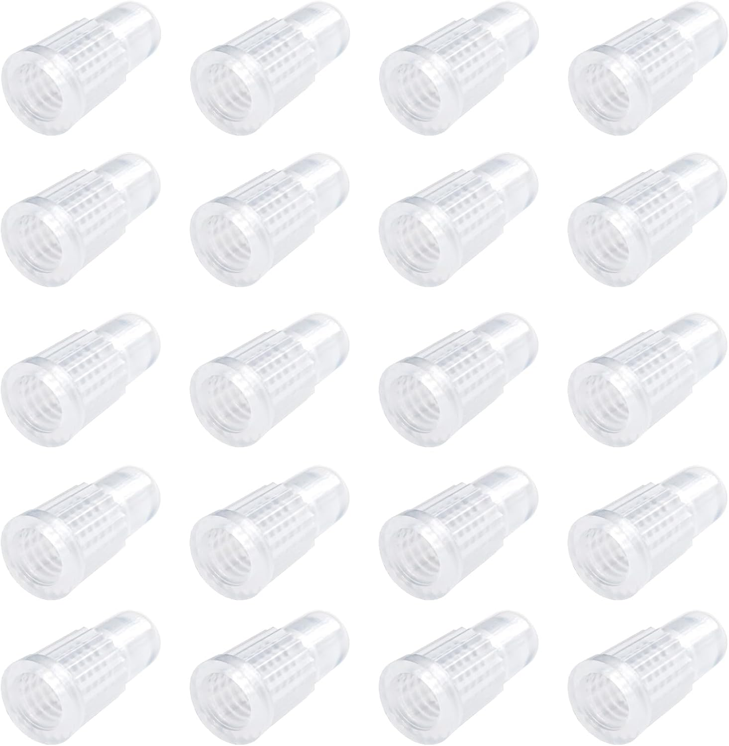 Red Plastic Bike Tire Valve Caps (20 Pack) - Compatible with MTB, Road Bike, Bicycle - Presta/French Valves