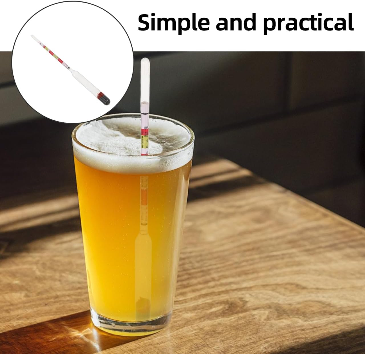 Healvian Wine Hydrometer for Brewing Precision Beer and Wine Making Tool Gravity Meter for Accurate Measurement of Sugar Content Wine and Beer image number 3