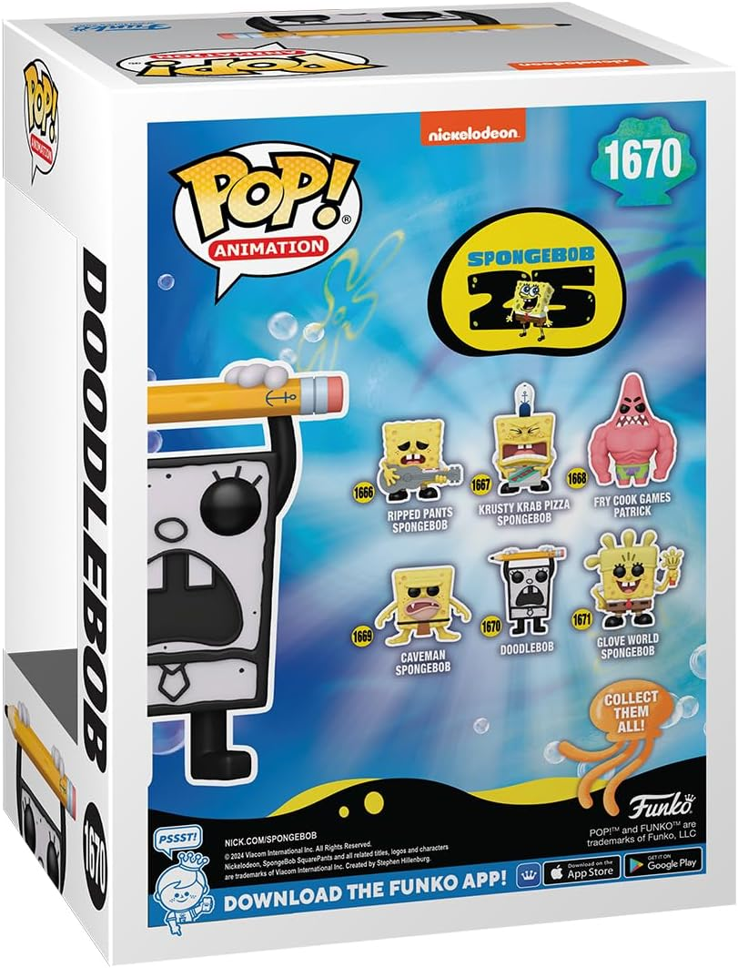 FUNKO POP! Television: Spongebob Squarepants - Doodlebob (25Th Anniversary) image number 3
