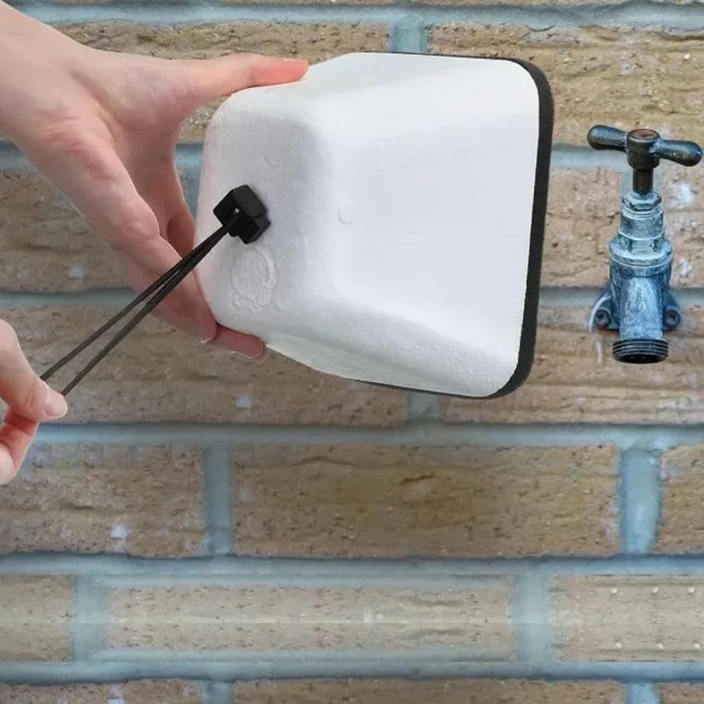 2PCS Outdoor Faucet Covers for Winter,Insulated Foam Faucet Cover Freeze Protection, Upgraded Foam, High Hardness Anti-Aging Reusable Winter Spigot Covers Water,Garden Watering Equipment image number 6