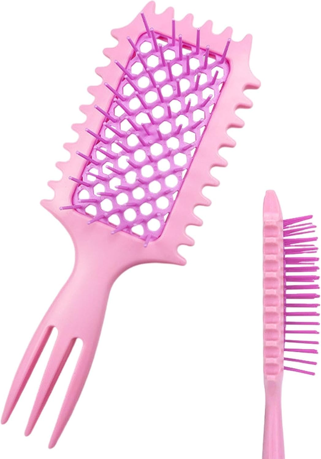 Defining Brush for Curly Hair,Ergonomic Hair Detangling Brush | Curly Hair Brush for Combing and Shaping Curls, Portable Curl Defining Brush