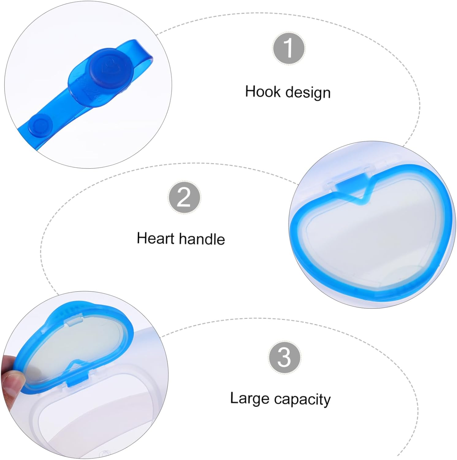 TIDTALEO 1Pc Portable Dispenser Case Reusable Wet Tissue Holder for Strollers Cribs and Travel Moisture Locking Seal Safe Material image number 4