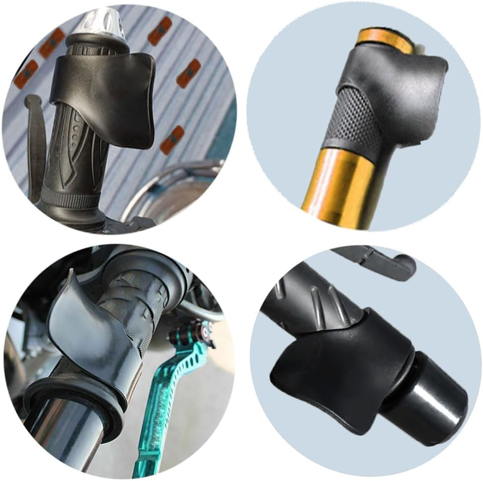 4 Pairs Motorcycle Throttle Holder, Throttle Clip Controller Grips Handles Throttle Assist Control Grips, Universal Motorcycle Throttle Grip for Reducing Hand Load, Black image number 4