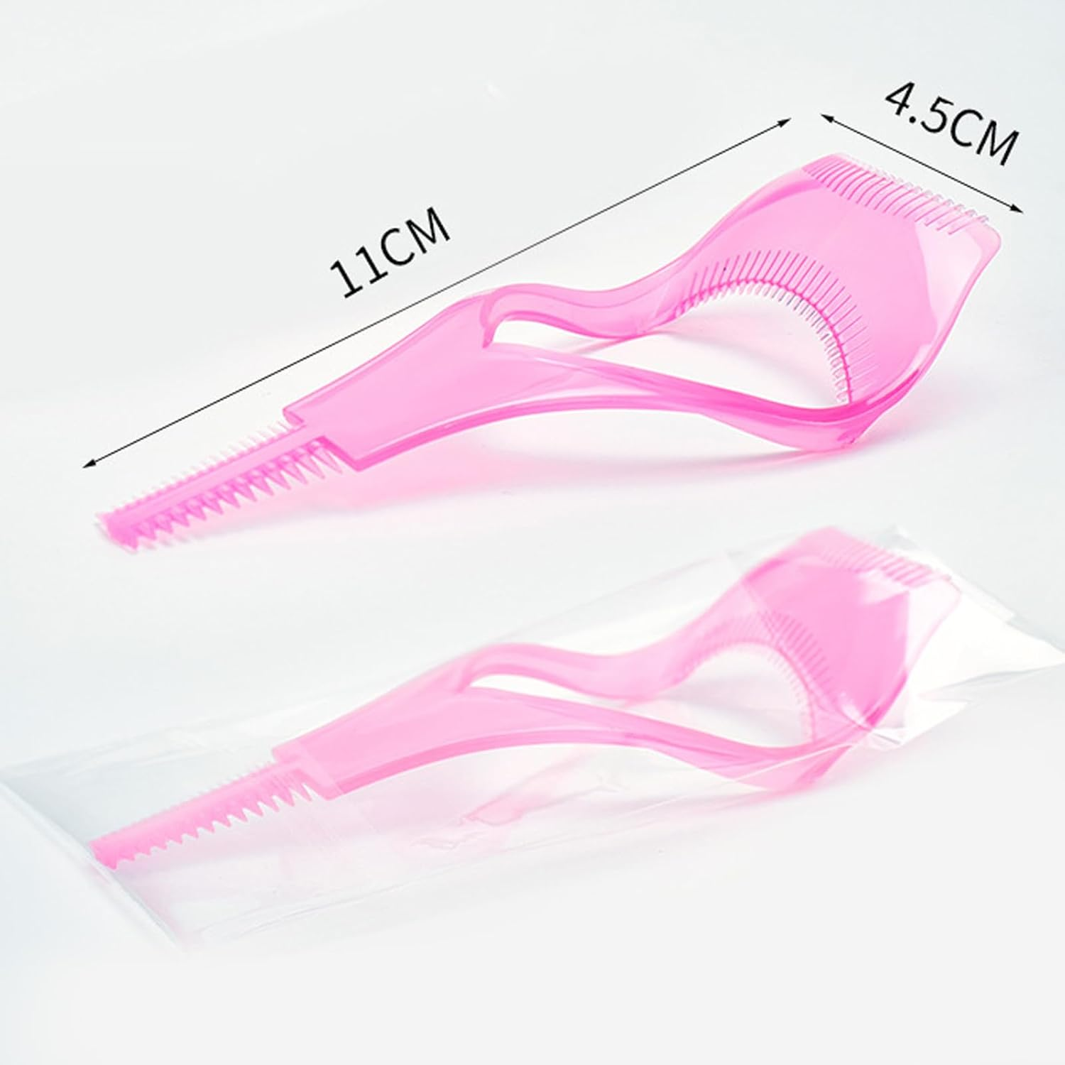 ELTONGUU Mascara Shield Guard Magic Useful Cosmetic Mascara Eyelash Comb Applicator Helper Guide Card Tool 3 in 1 Upper Lower Mascara Applicator Tool Lash Buddy Blush image number 2