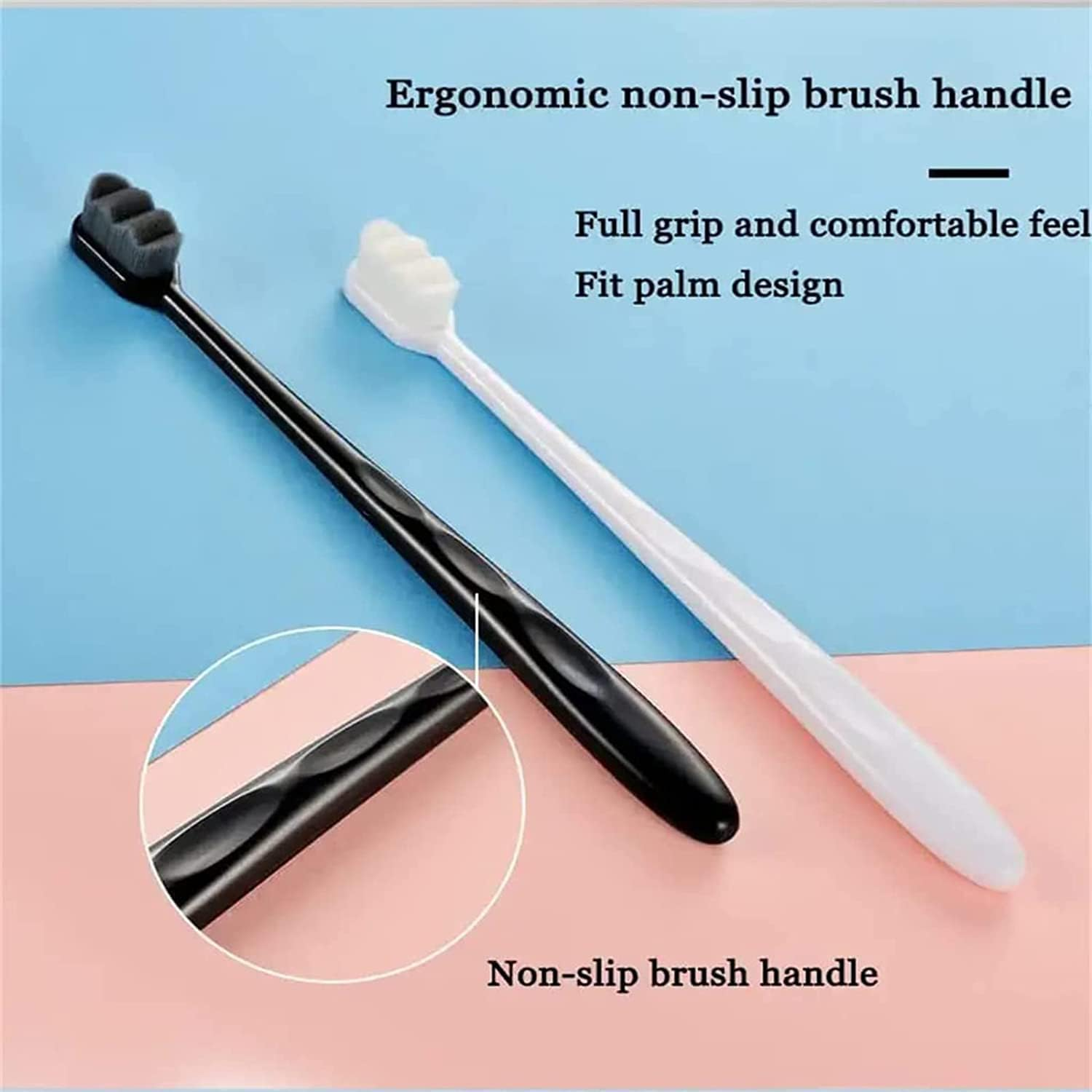 8-Pack BREVI Nano Toothbrush, Nordic-Inspired, Ultra-Fine Soft Bristles, Wave Bristle, Sensitive Teeth & Gums image number 2
