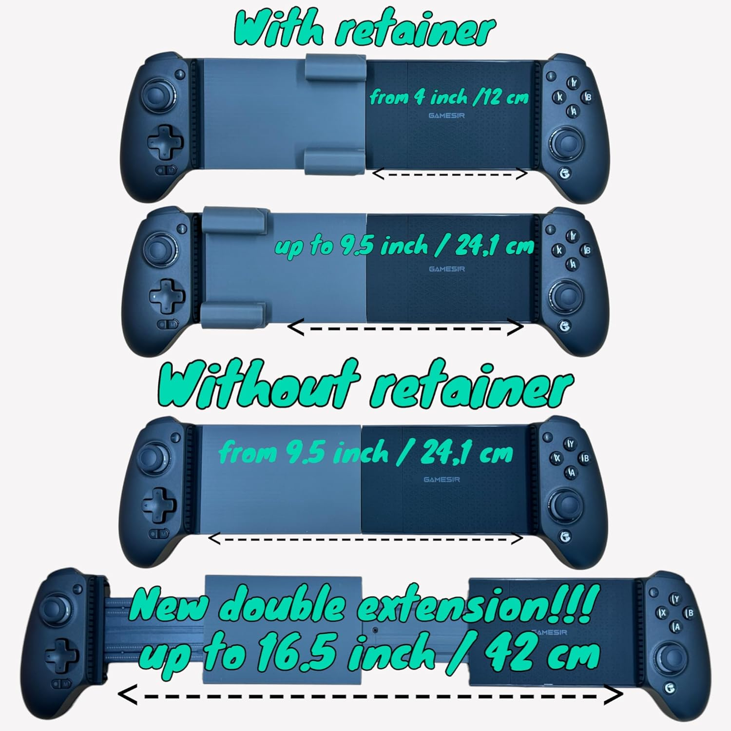Expansion Kit for GAMESIR G8 plus Controller for Tablets - (Extended Range 4 to 16.5 Inches) DYI - EASY to INSTALL - IMPORTANT: Please Watch the Instalation Video before Purchasing - THIS IS NOT A image number 2