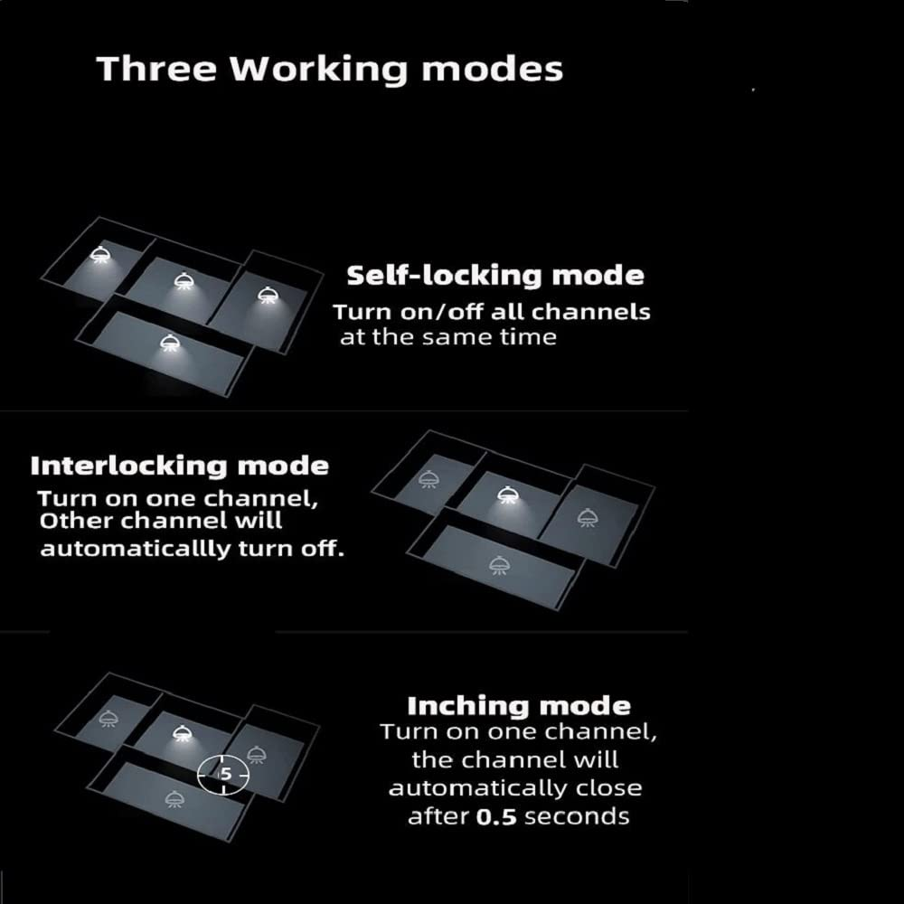 MHCOZY 4 Channel Smart Wifi Wireless Dry Contact Relay Switch Module USB 5V AC 85-250V, Tuya Smart Life App Remote Control, Compatible with Alexa Google Home