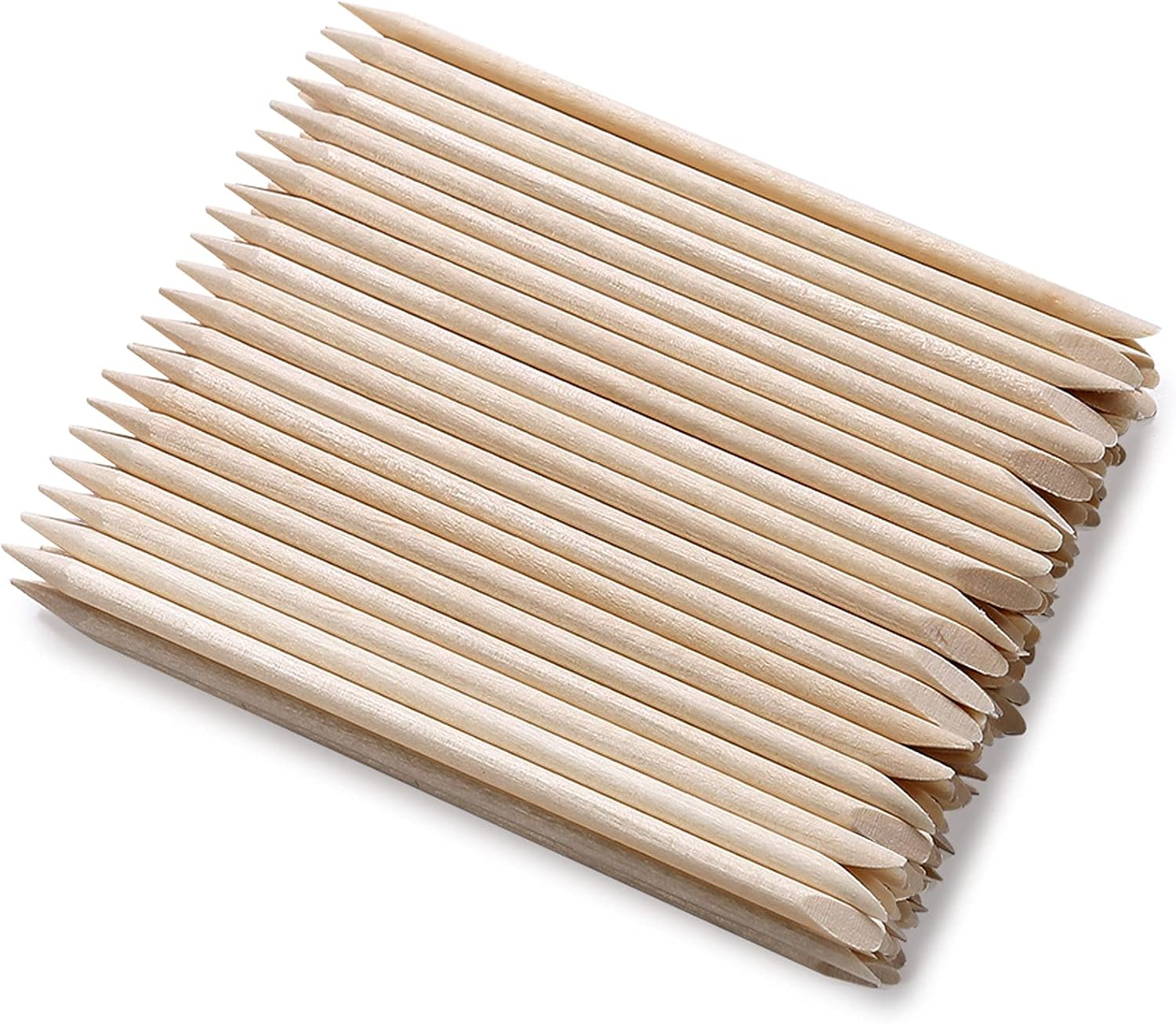 HOOMBOOM 100Pcs Orange Wood Sticks for Nails, Double Sided Cuticle Pusher Remover Nail Art Manicure Pedicure Tool for Manicure Pedicure image number 4