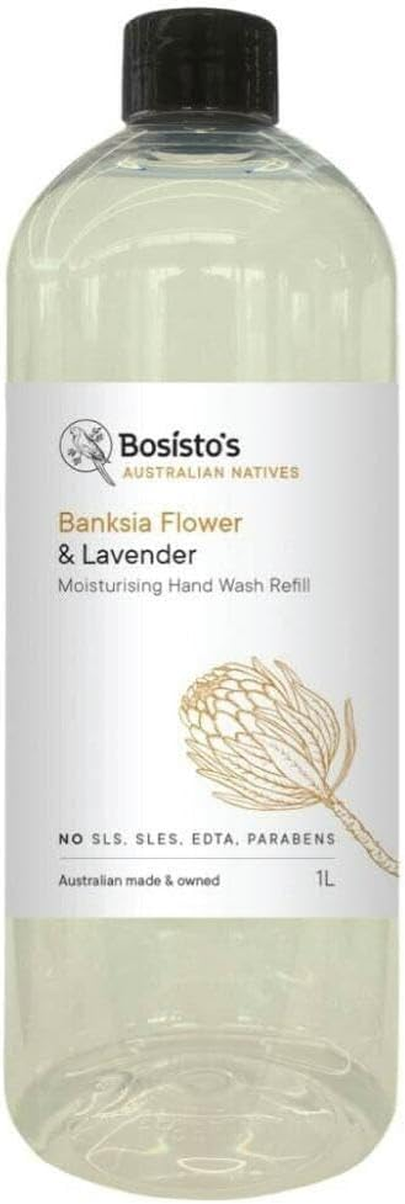 1L Hand Wash Refill Banksia Lavender Bosisto'S Moisturising Soap Free Liquid Gel image number 3