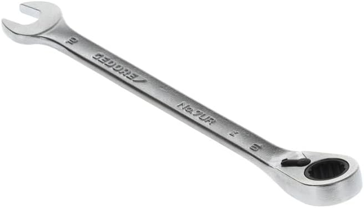Gedore 10 Mm UD Profiles Open-End Wrench with Reversible Ring Ratchet, 160 Mm Length X 23 Mm Width X 7.7 Mm Height image number 4