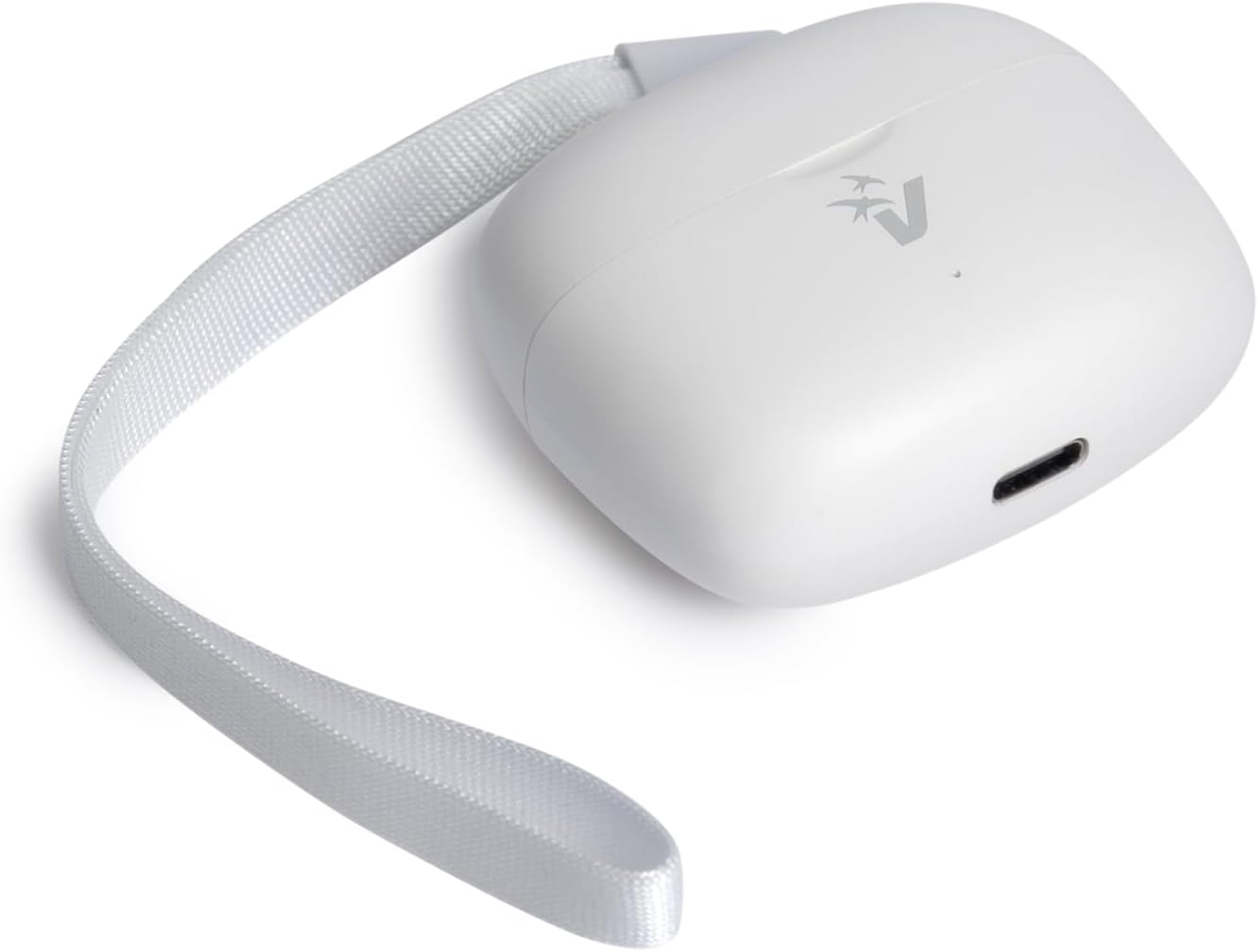 Vultech Pop EP-40WH Wireless In-Ear Headphones, Bluetooth 5.3, USB-C, ANC Active Noise Cancellation, Touch Control, IPX5, Microphone for Smartphones Samsung, Iphone, Xiaomi, Huawei - White