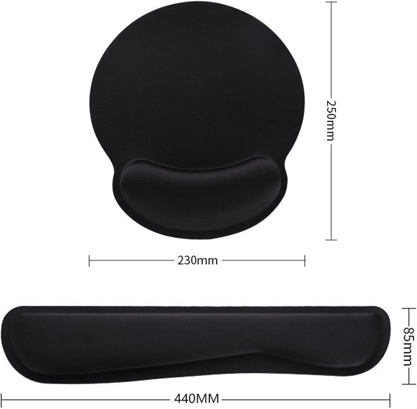 Wrist Rests for Keyboard and Mouse Pad Set，Ergonomic Memory Foam Wrist Arm Rest Support for Computer Keyboard/Gaming, Allowing You to Type Easily and Relieve Pain image number 5