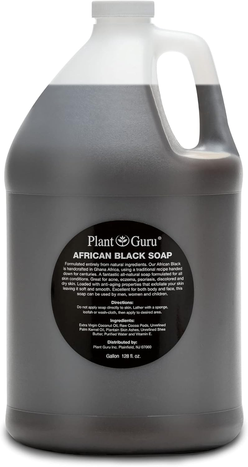100% Pure Authentic Liquid African Black Soap from Ghana (Gallon) 128 Fl. Oz. image number 6