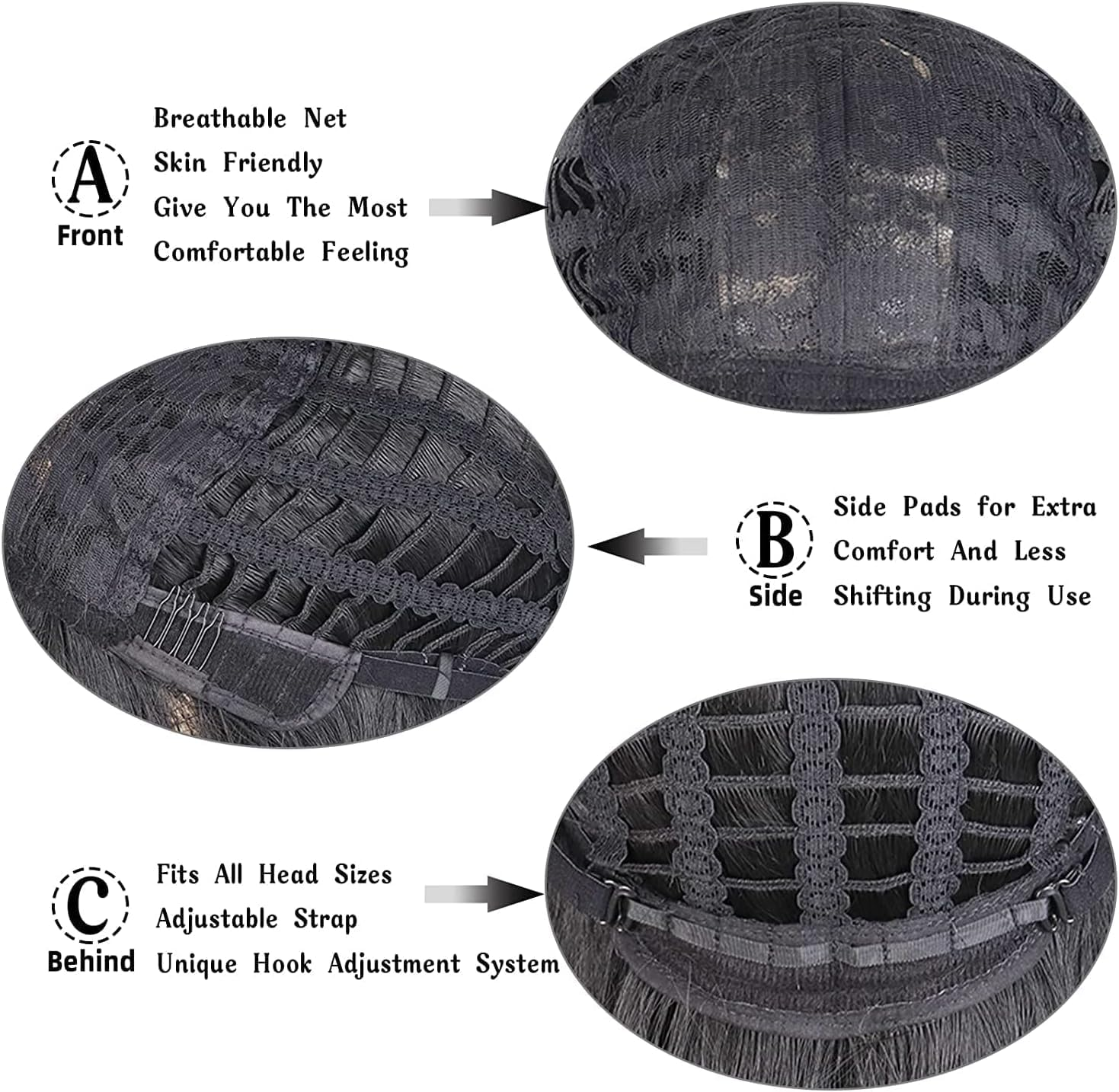 Creamily Black Short Bob Wig,Straight Black Bob Wig with Bangs, 12 Inch Straight Bob Bangs for Women Natural Looking for Party Halloween Costume Cosplay Party Daily Use image number 5