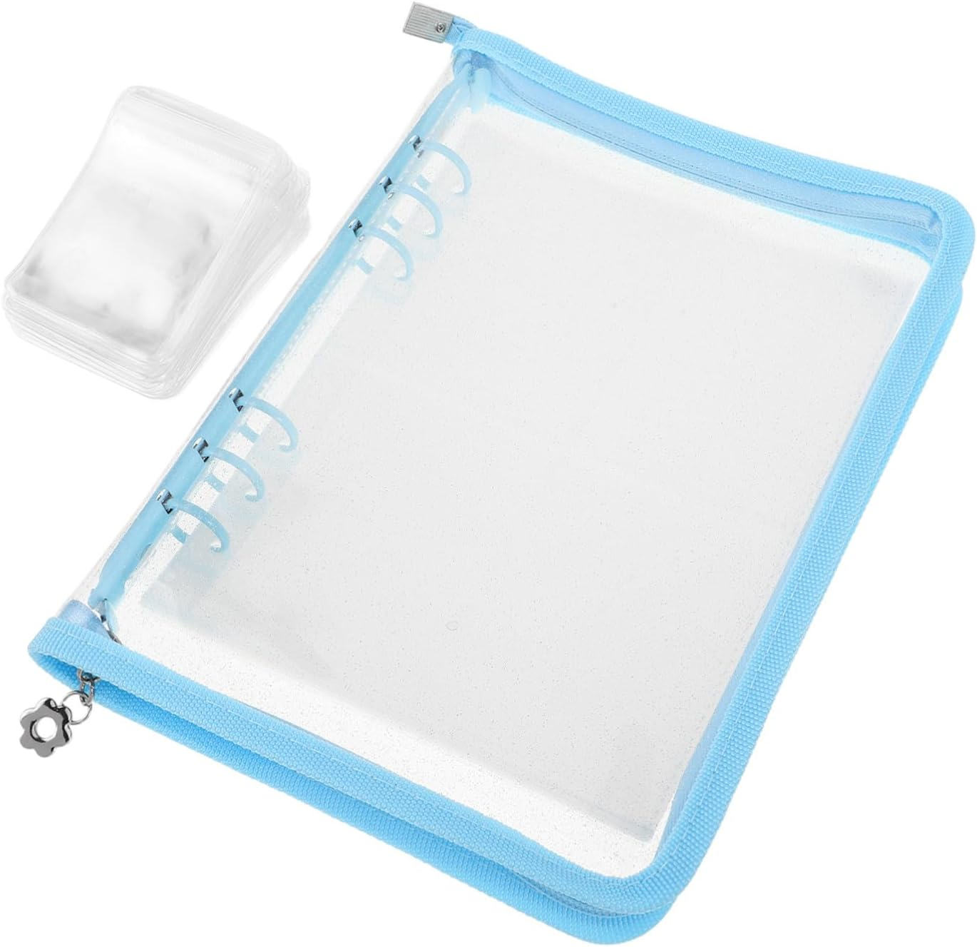 Toyvian Transparent Earring Organizer Travel Case with Lightweight Portable Jewelry Storage Book with Thick Material Space-Saving Layout for Necklaces Bracelets and Earrings image number 2