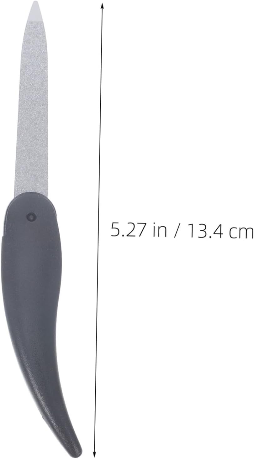 NULYLU 6Pcs Double Sided Nail Files Ox Horn Nail File Polishing Strips Accessories for Women