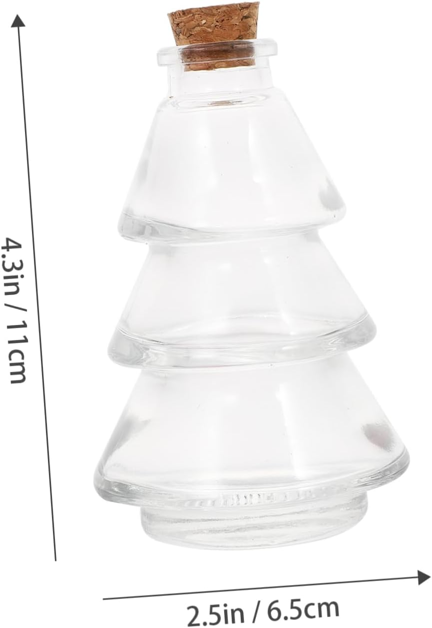 5Pcs Transparent Corked Wishing Bottles for Home Decor Creative Glass Jars for Perfume and Essential Oils Unique for Parties And image number 1
