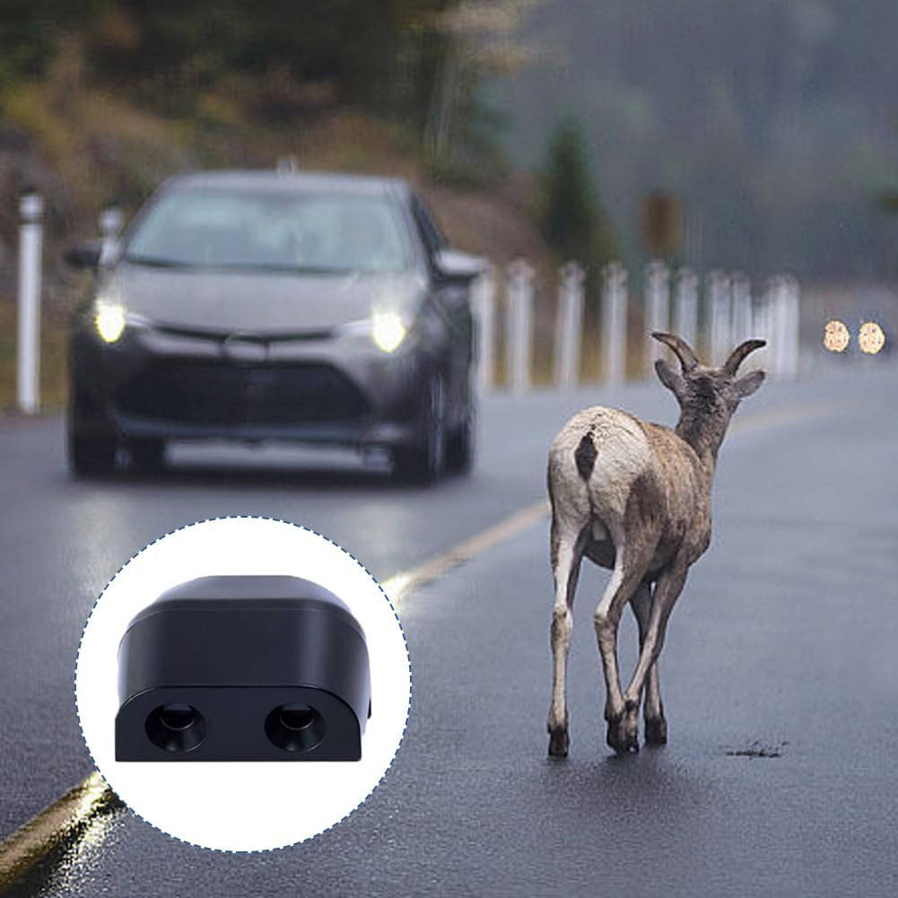 6 Pack Deer Whistles Wildlife Warning, ABS Self-Adhesive Warning Car Device, Deer Alarm Road Safety Horn Device Animal Alert Whistle for Cars, Vehicles, Motorcycles(Color:Black) - Transparent image number 3