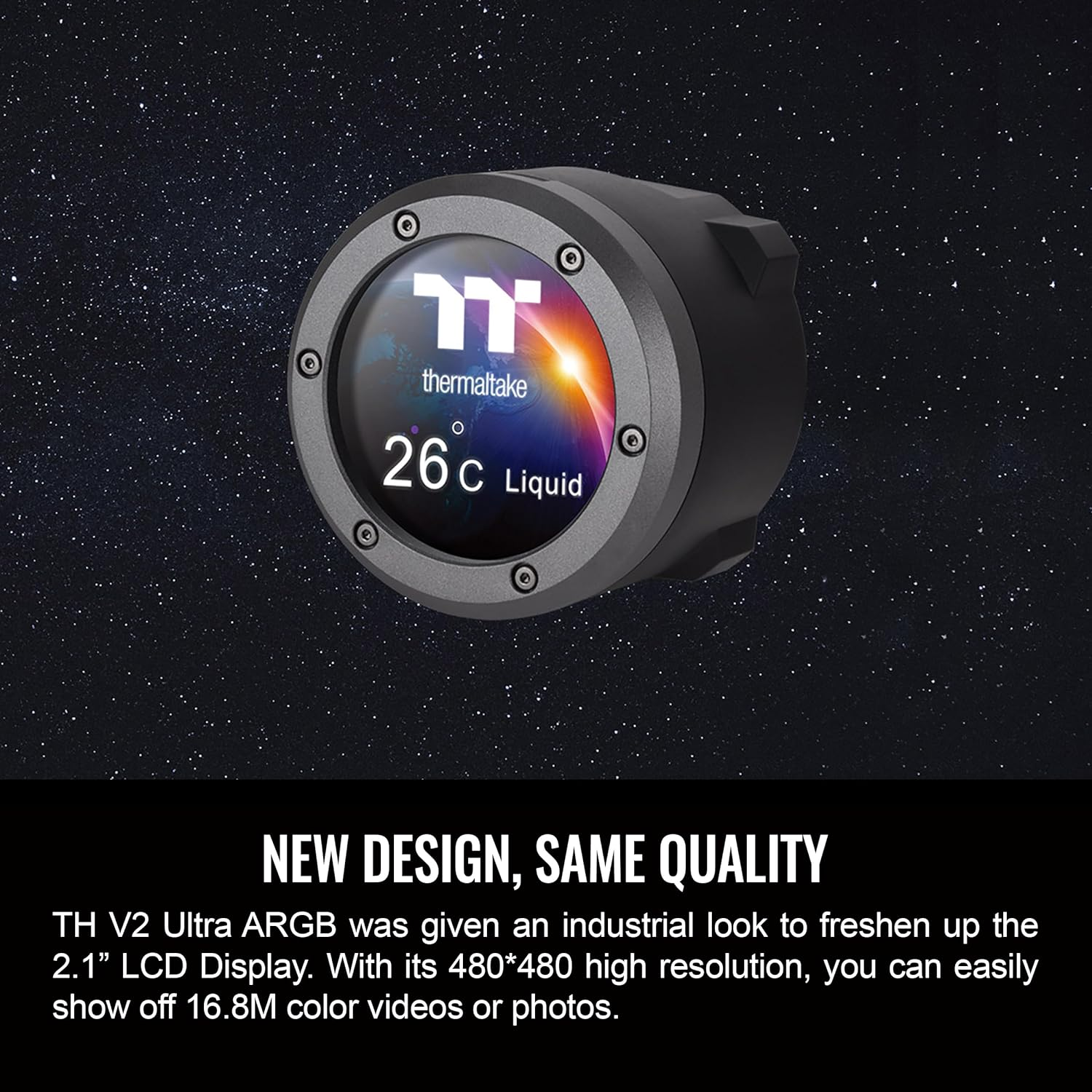Thermaltake TH420 V2 Ultra ARGB Sync/Alo Liquid Cooler/Argb Fan 140 * 3/PWM 500~1800Rpm/Water Block 2.1" Lcd/Black, CL-W386-PL14SW-A image number 1