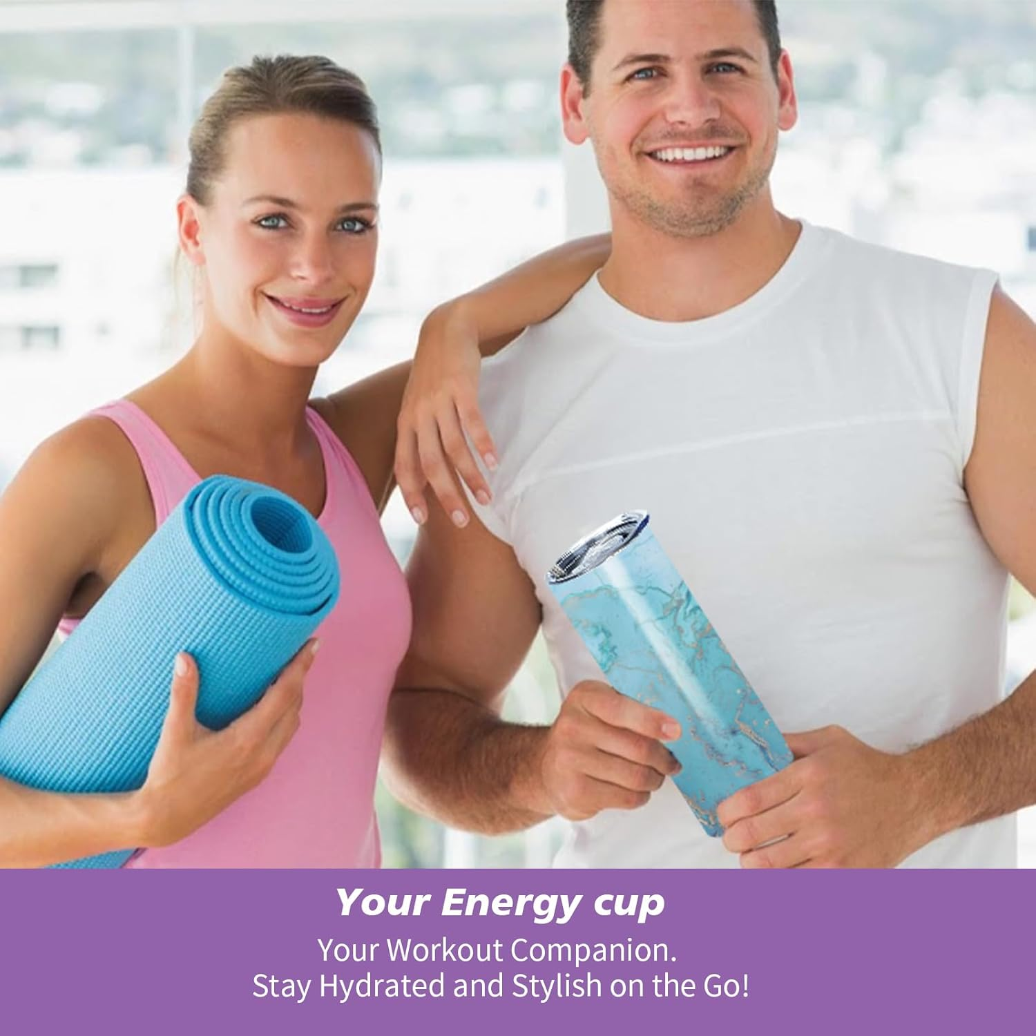 Sublimation Blank Tumbler, 4 Pack, 20Oz Sports Wide Mouth Stainless Steel Water Bottle, Vacuum Flask with Portable Handle and Straw for Press Machine Sublimation Print (Tumbler 24Pcs)