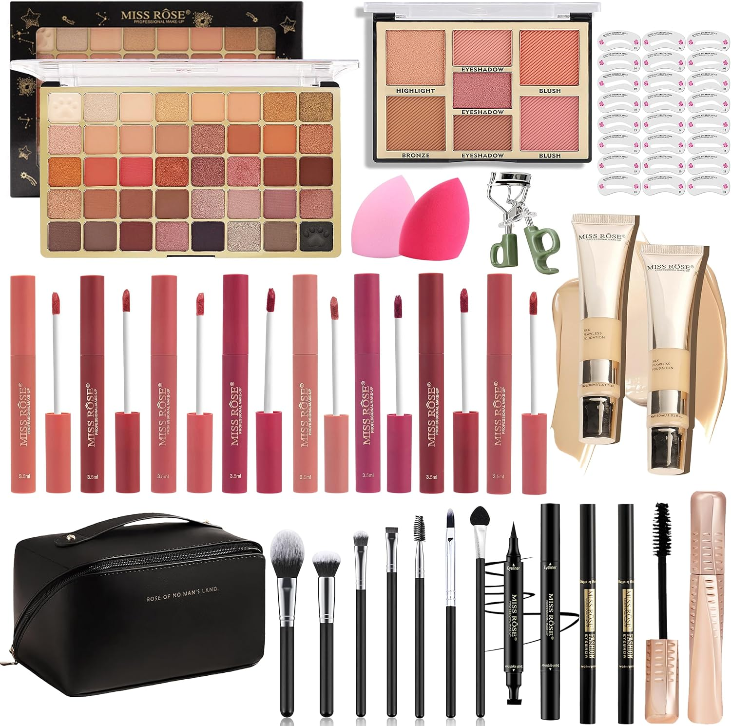 Hoorayeah Makeup Kit - Makeup Sets for Girl - Gift Sets for Women with Eye Shadow Palette, Lipstick image number 2