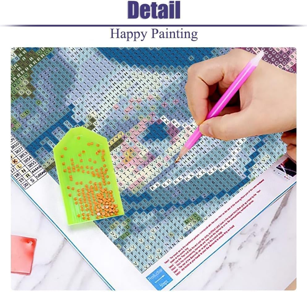5D Diamond Painting Kits for Adult, Diamond Art Kits for Beginners, DIY Full Drill Diamond Dot Gem Art Kits for Home Decor 12 X 16 Inch image number 4