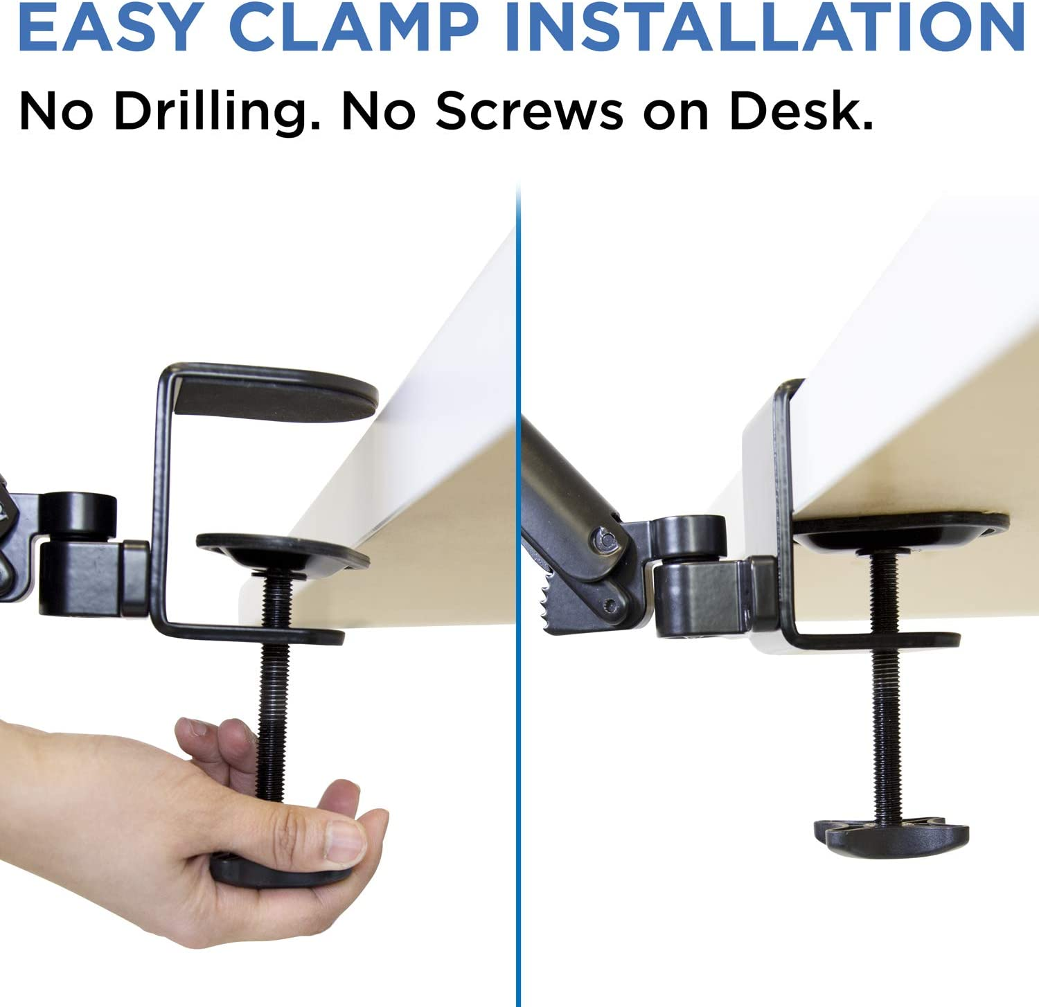 Mount-It! Adjustable Arm Rest for Desk | Ergonomic Computer Desk Arm | Height Adjustable, Full Motion Elbow Support with Clamp-On Base (MI-7145) image number 5