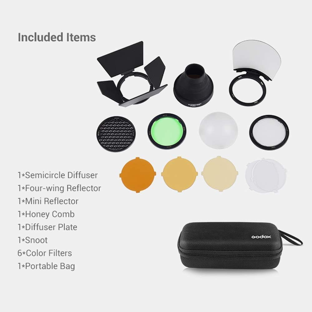Godox AK-R1 Accessory Kit for Godox V100 V1 V1Pro Ad100Pro round Head Flash, for H200R round Flash Head Compatible with AD200 Pro II Ad200Pro AD200 image number 6
