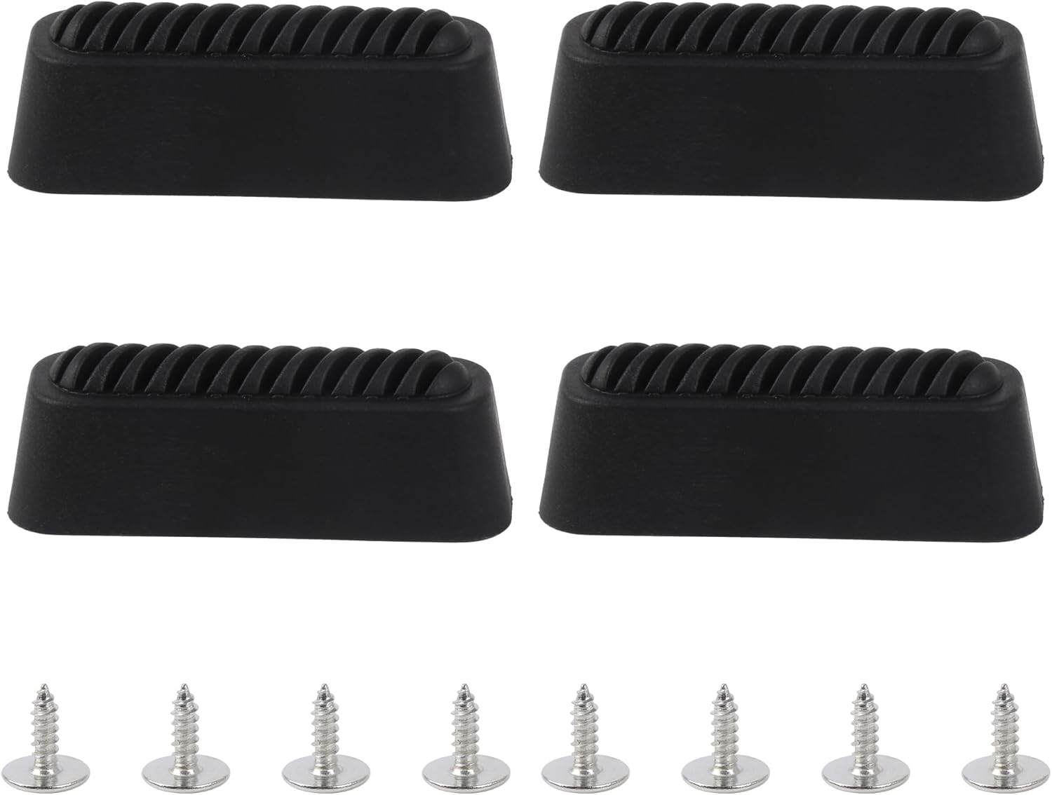 BQLZR 4.7X1.6Cm Luggage Feet Pad Trunk Plastic Bottom Side Stand with Screws Pack of 4 image number 2