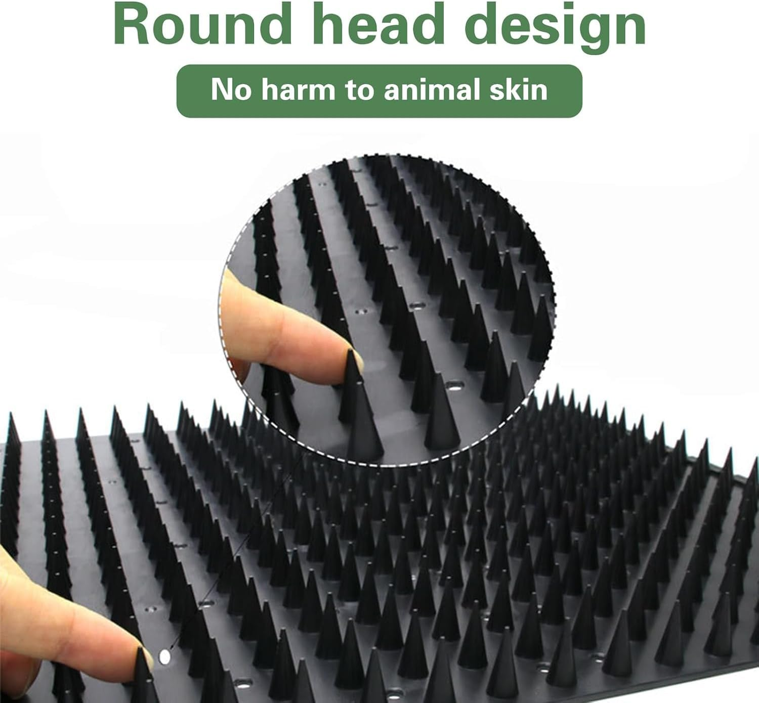 Upgrade Equine and Bovine Massage Brush Kit Horse Scratching Post, Scratching Itch Relief Pad for Small Farm Animal Goat Sheep Cow Dog Soft Touch Scratcher, Scratching Post for Itch Relief image number 1