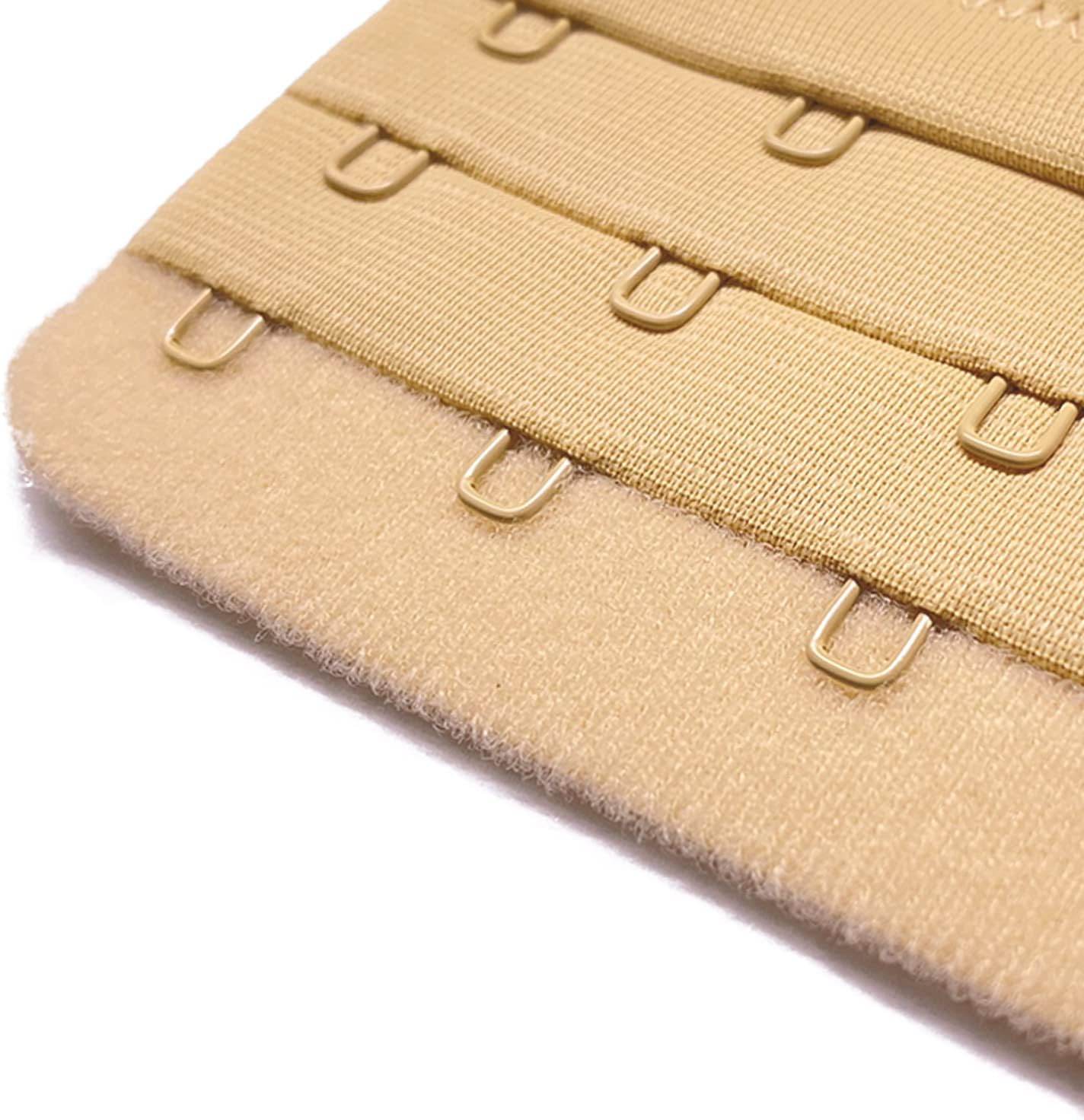 Black White Beige Bra Extender 2 3 4 5 Hook Bra Extenders for Women image number 2