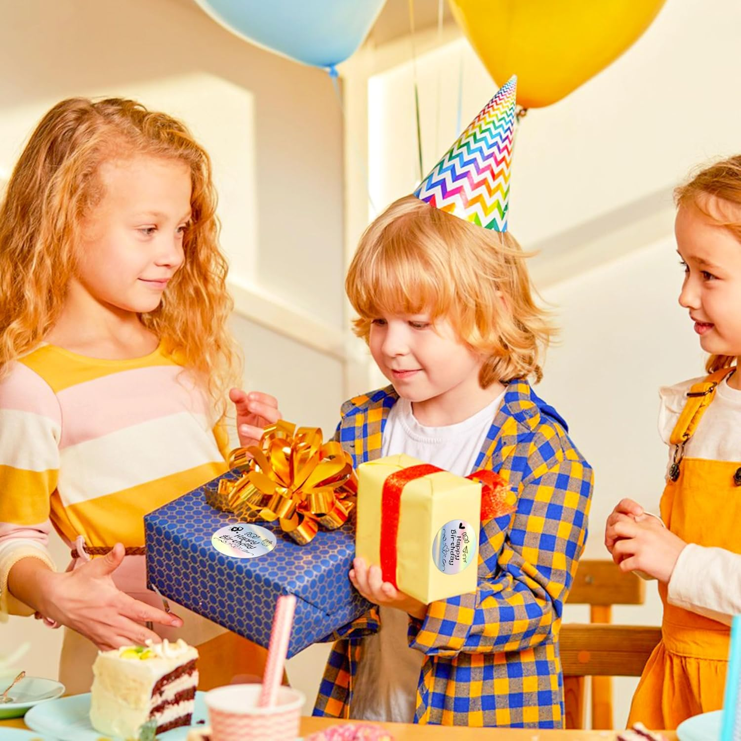 2'' Holographic Thermal Labels - 400Pcs round Thermal Printer Labels, Waterproof Thermal Printer Stickers for Logo Design, Name/Price Tag, Thanks Card, Address, QR Code, 400 Labels/Roll image number 4