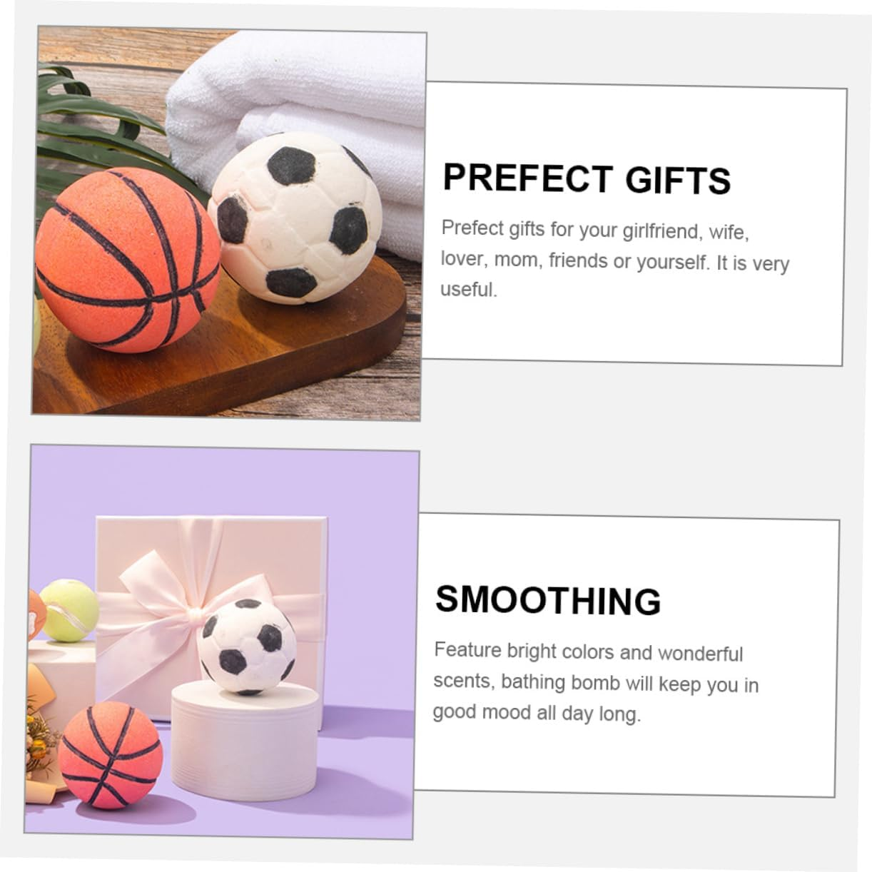 Anneome 2Pcs Football Shape Bath Salt Bomb Rich Foaming Aroma Bathing Salt Bomb for Boys and Girls image number 6