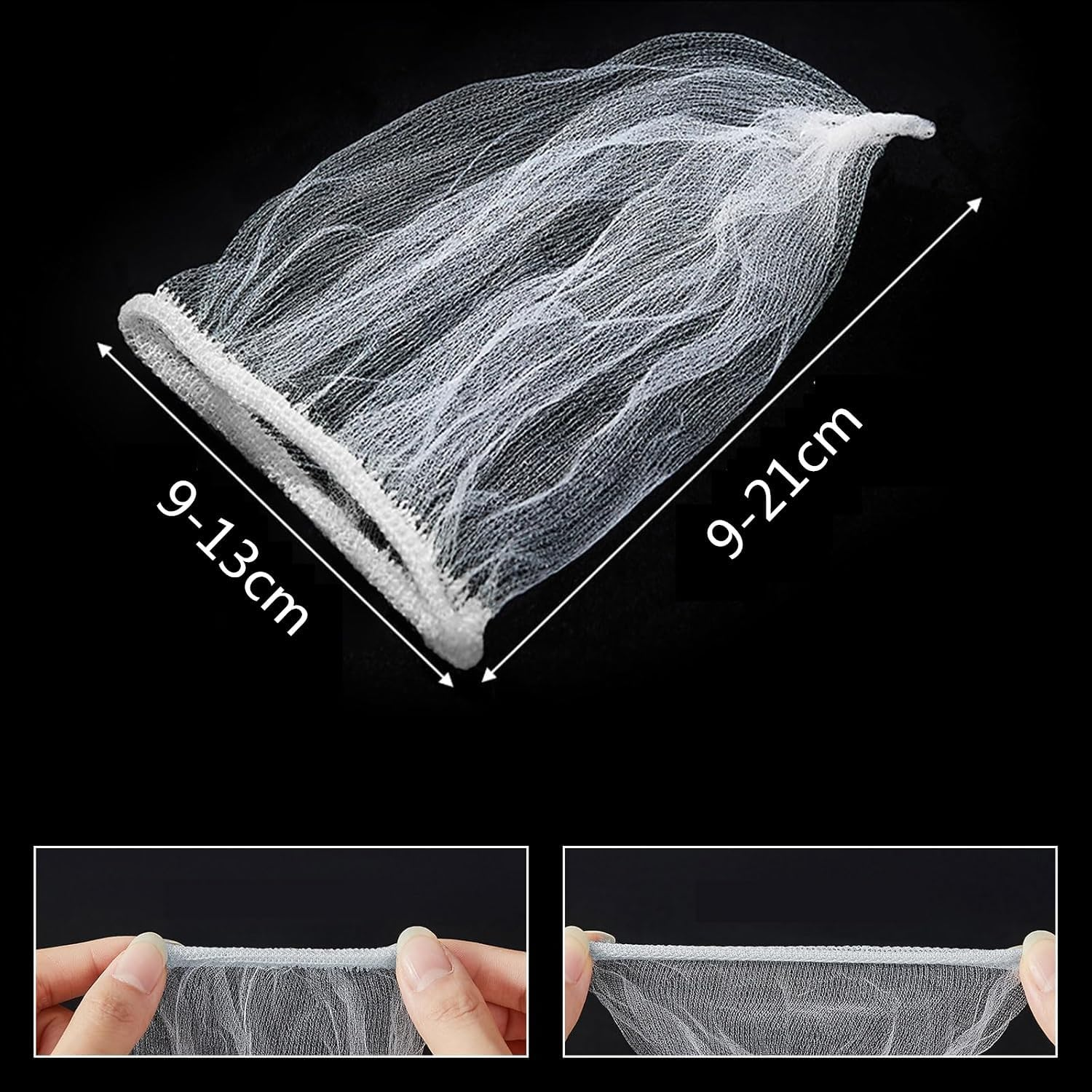 Kitchen Sink Strainer Mesh Bag-100 PCS Mesh Sink Drain Strainer Bags,Elastic Anti-Clogging Sink Filter for Sink Drain Strainer Collecting Kitchen Waste Garbage Leftover Food image number 6