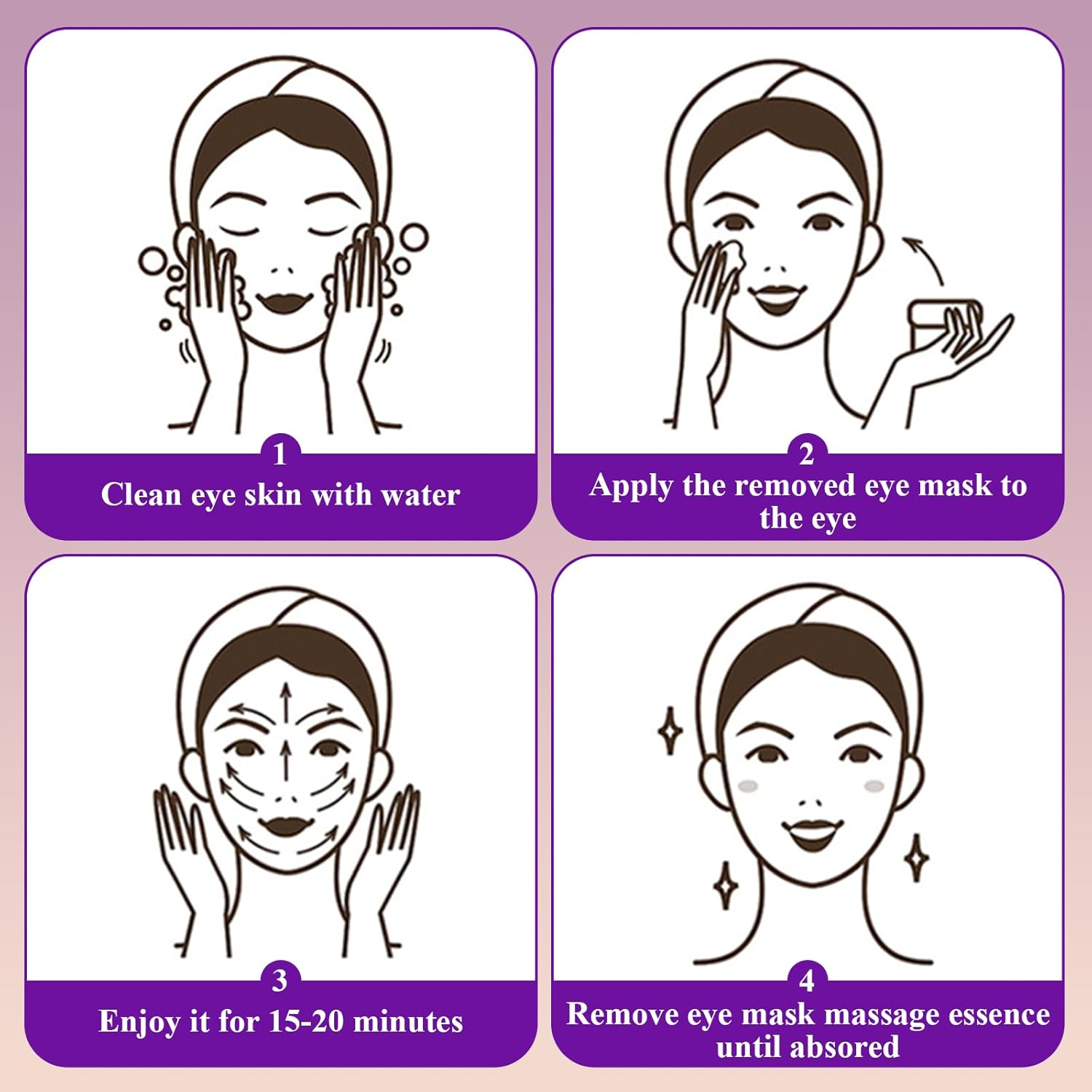 16 Pairs Collagen under Eye Patches, Hydrating & Anti-Aging Gel Pads for Dark Circles, Travel-Friendly Skincare Set for Women