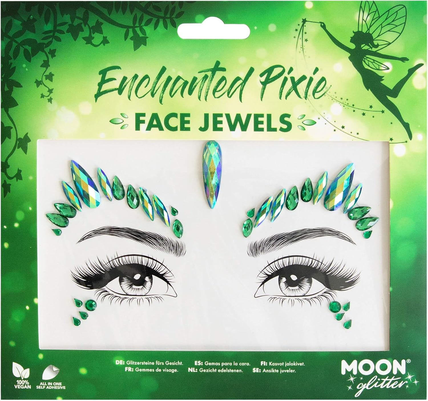 Smiffy'S Moon Glitter Face Jewels - Enchanted Pixie