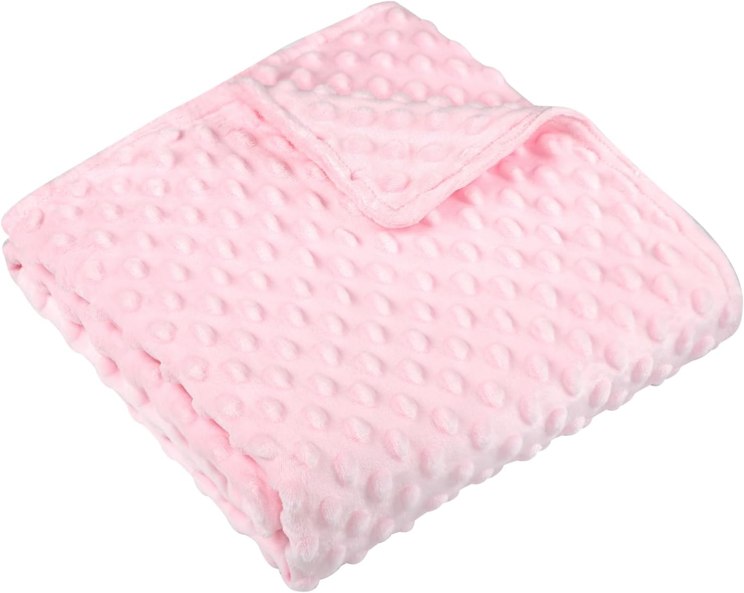 Baby Blanket for Girls, Soft Toddler Blanket 30 X 40 Inch, Newborn Blankets for Nursery, Stroller, Toddler Bed, Carseat, Double Layer, Pink image number 6