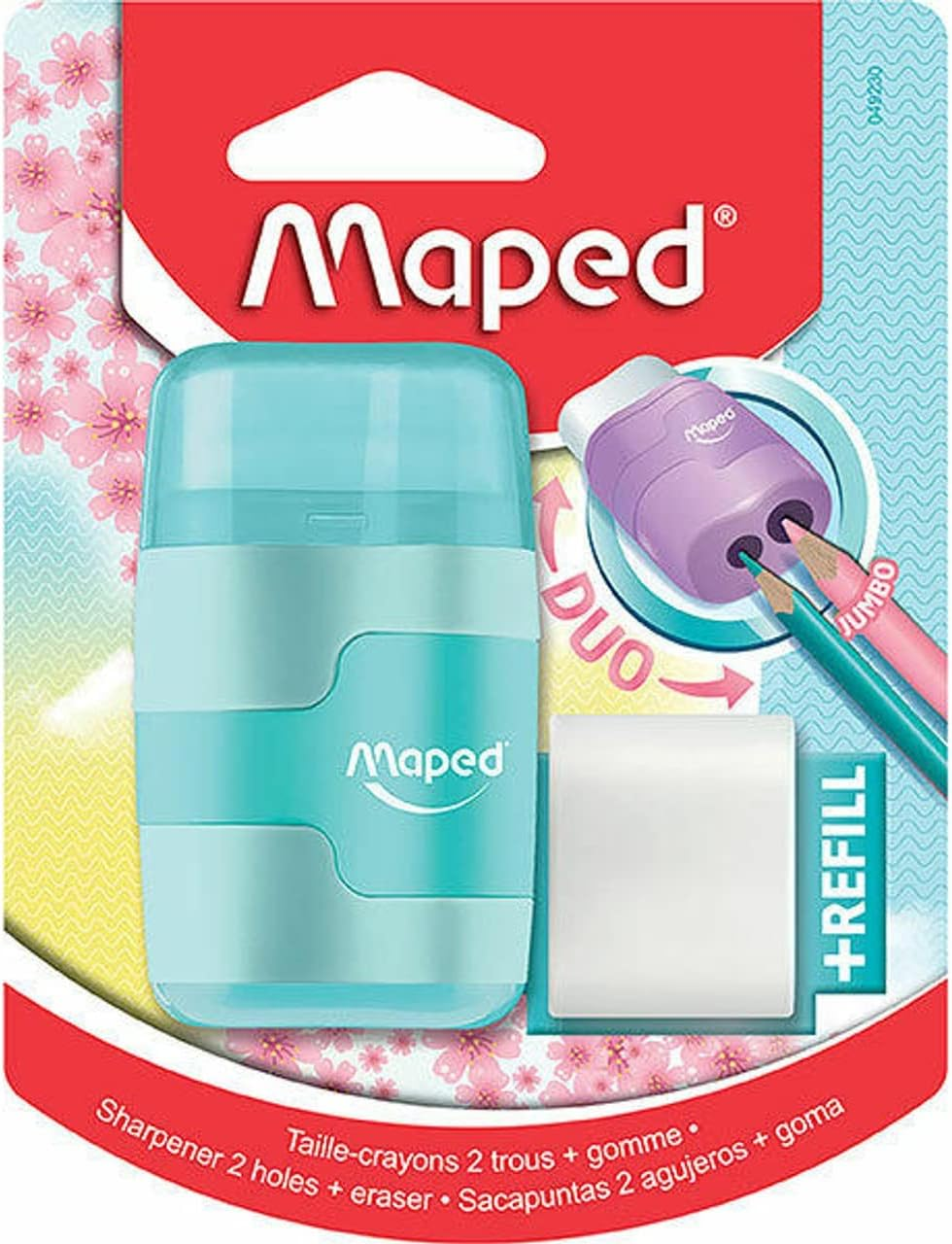 Maped 049230Pa Connect Sharpener/Eraser Pastel X image number 1